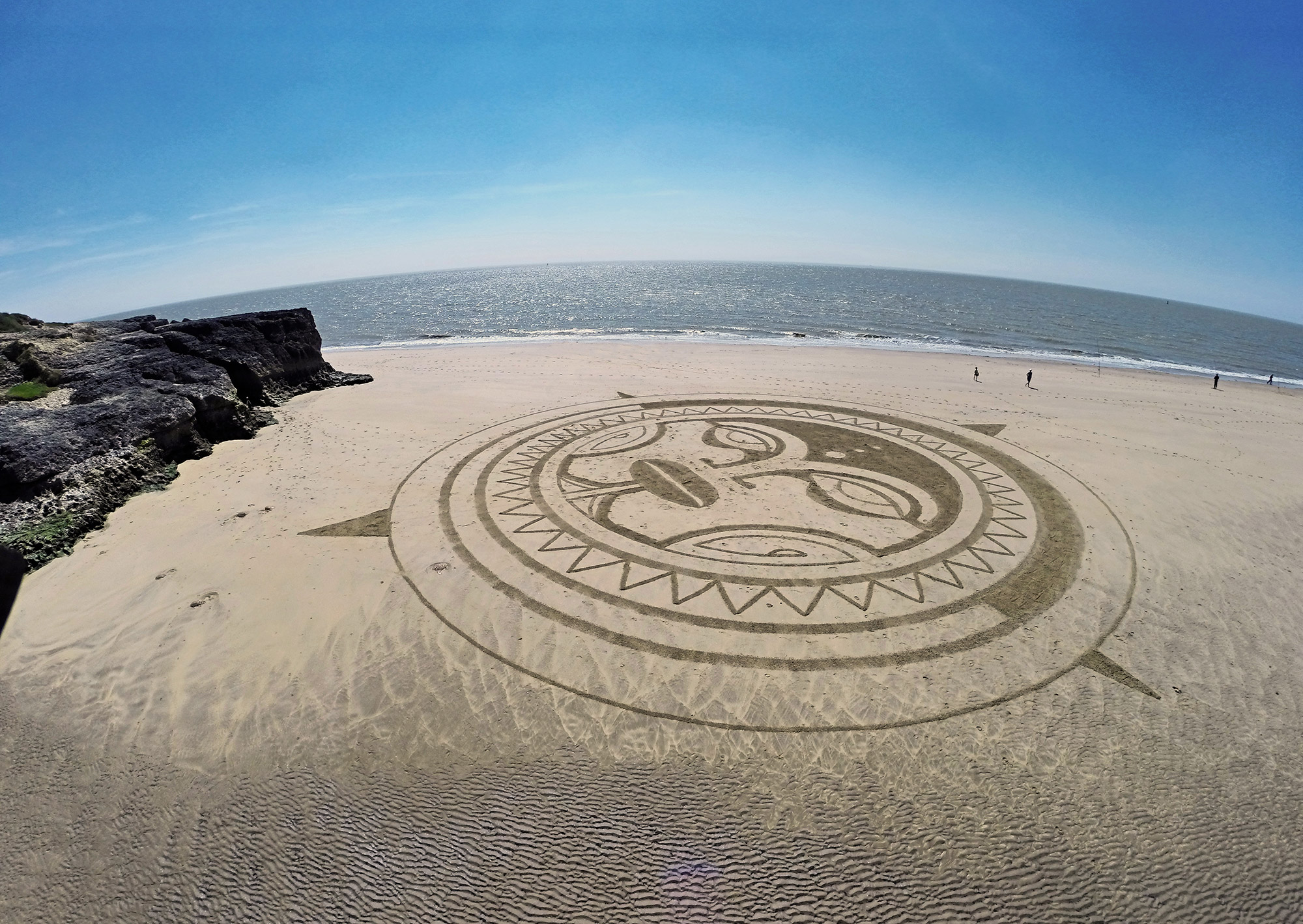 Beach art soleil polynésien