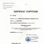 Certificat aptitude Drone