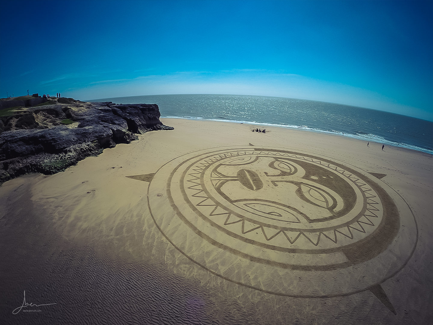 Beach art soleil polynésien