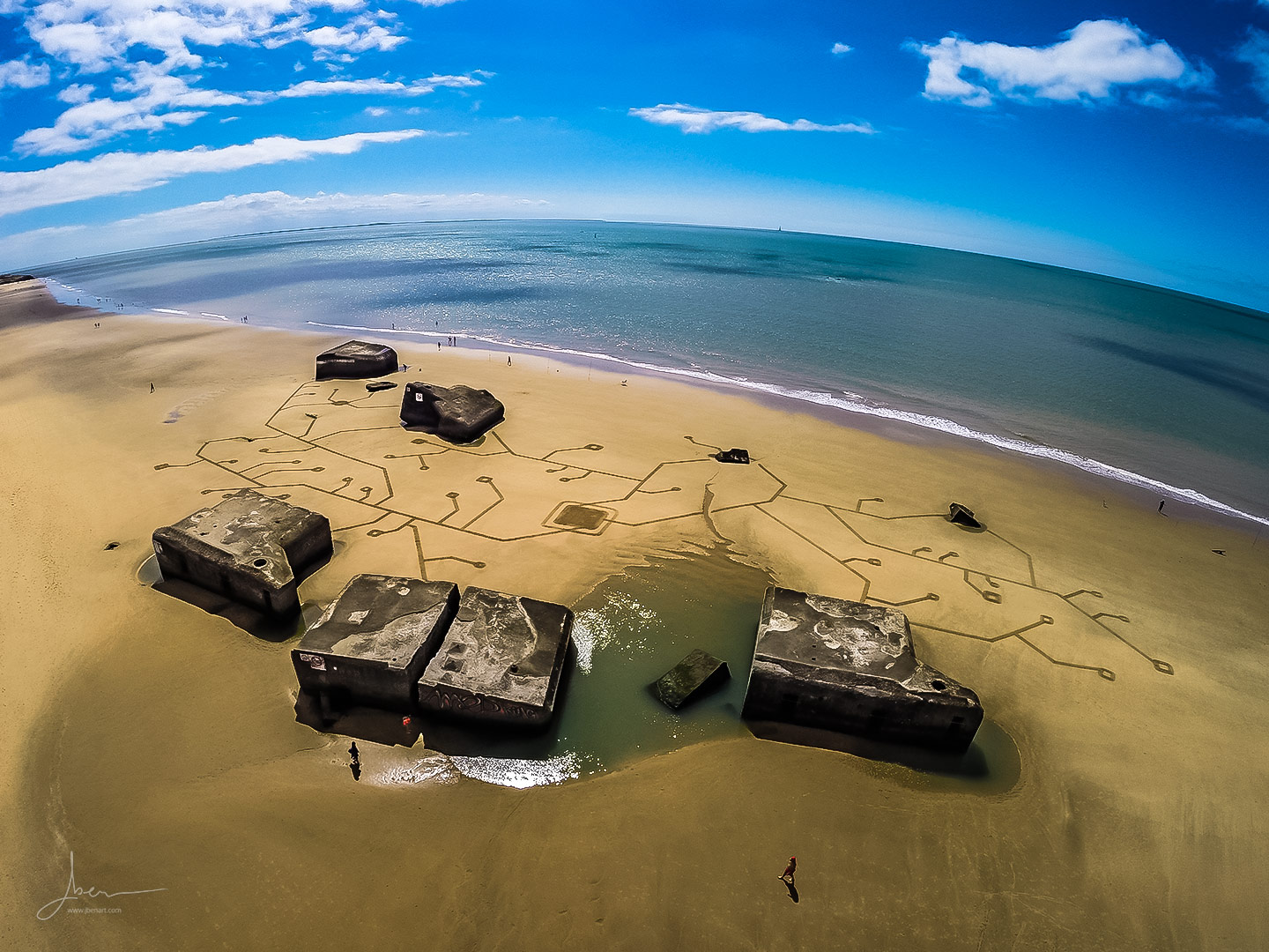 Beach art circuits imprimés