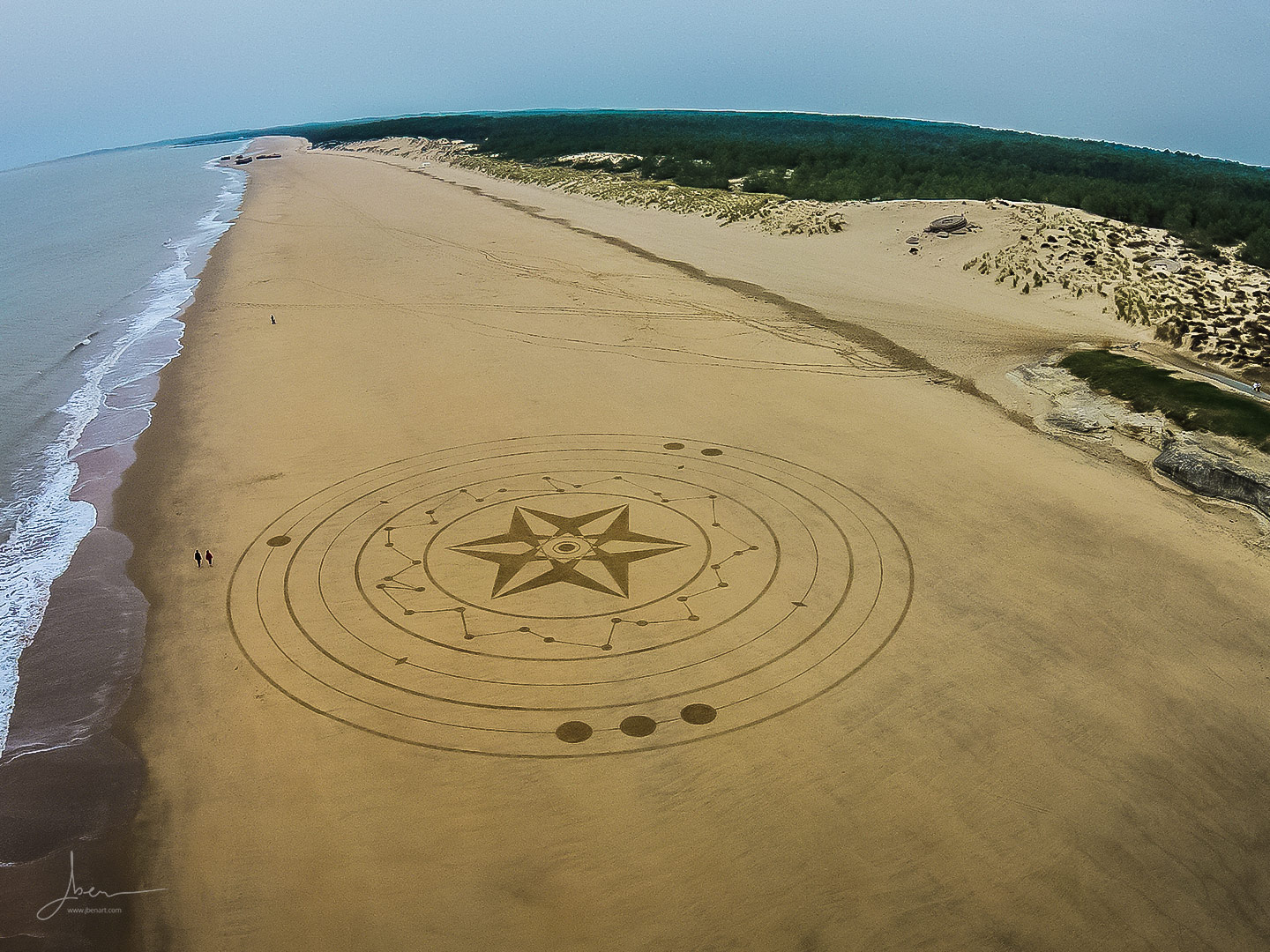 Beach art étoiles