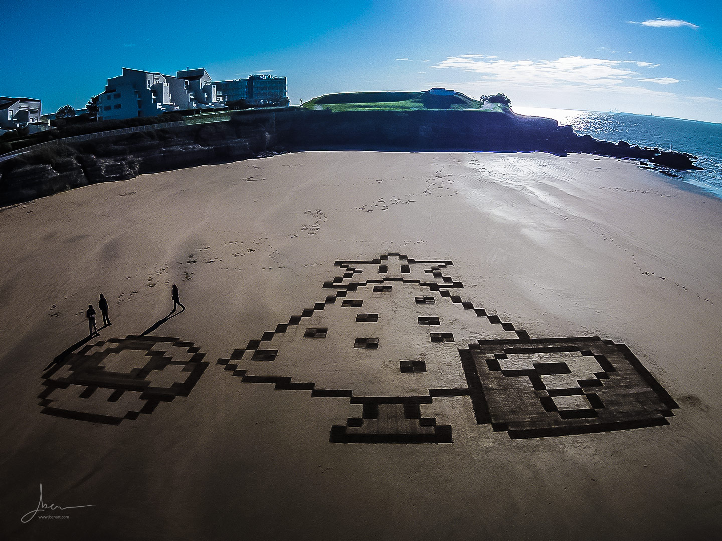 Beach art mario bros
