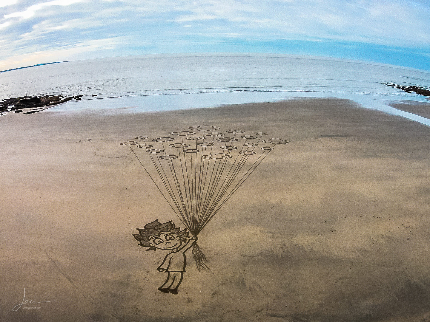 Beach art libre comme l'air