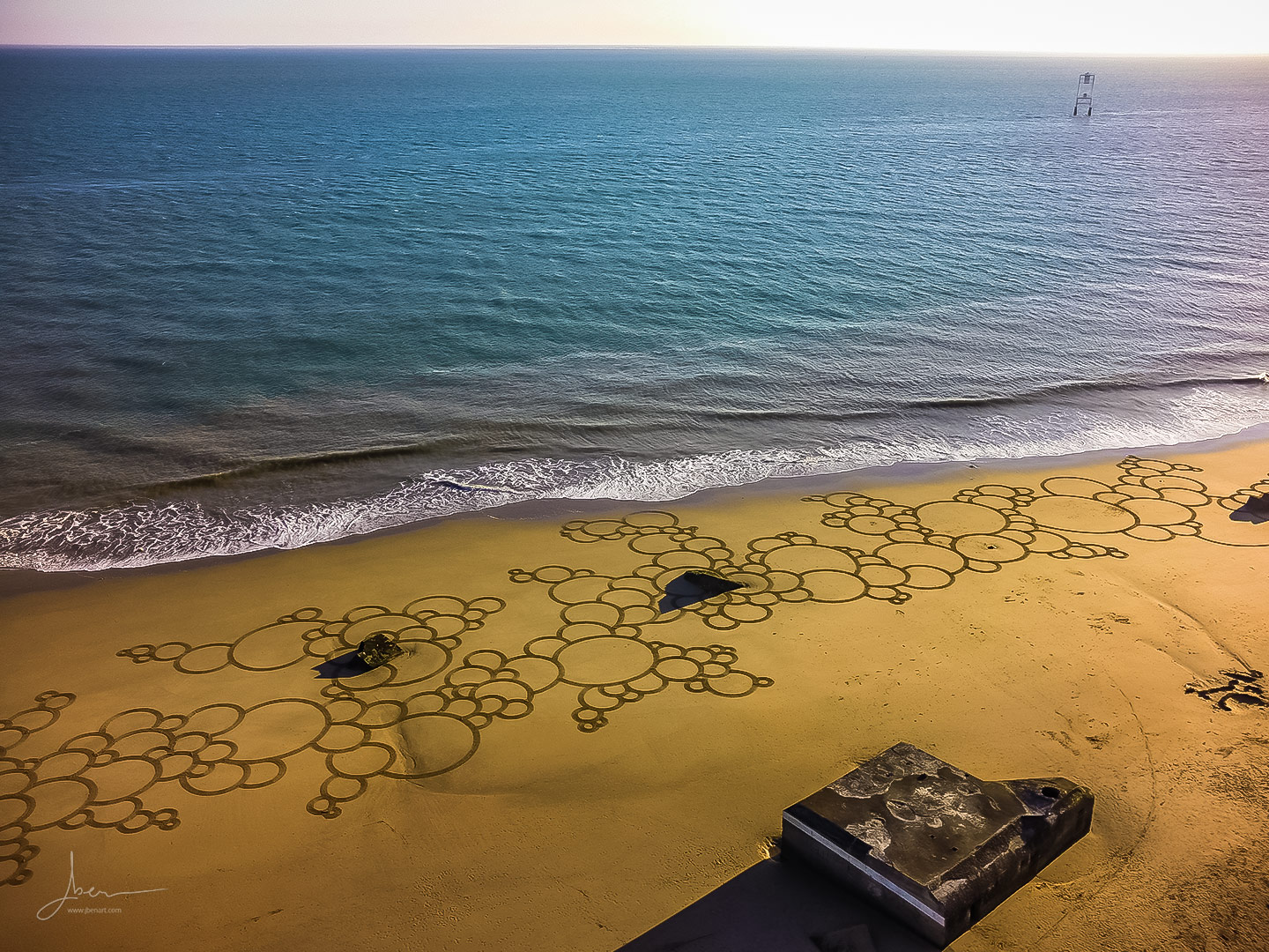 Beach art Bubulles