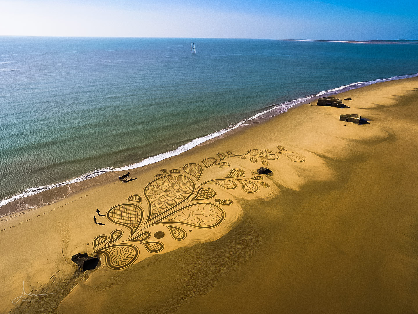 Beach art splash textures
