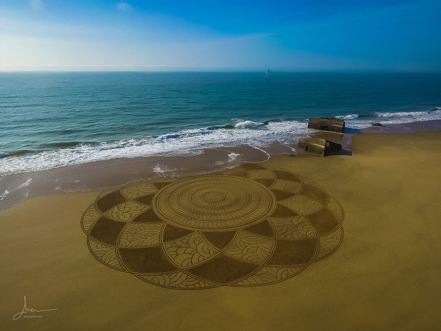 Beach art twelve textures