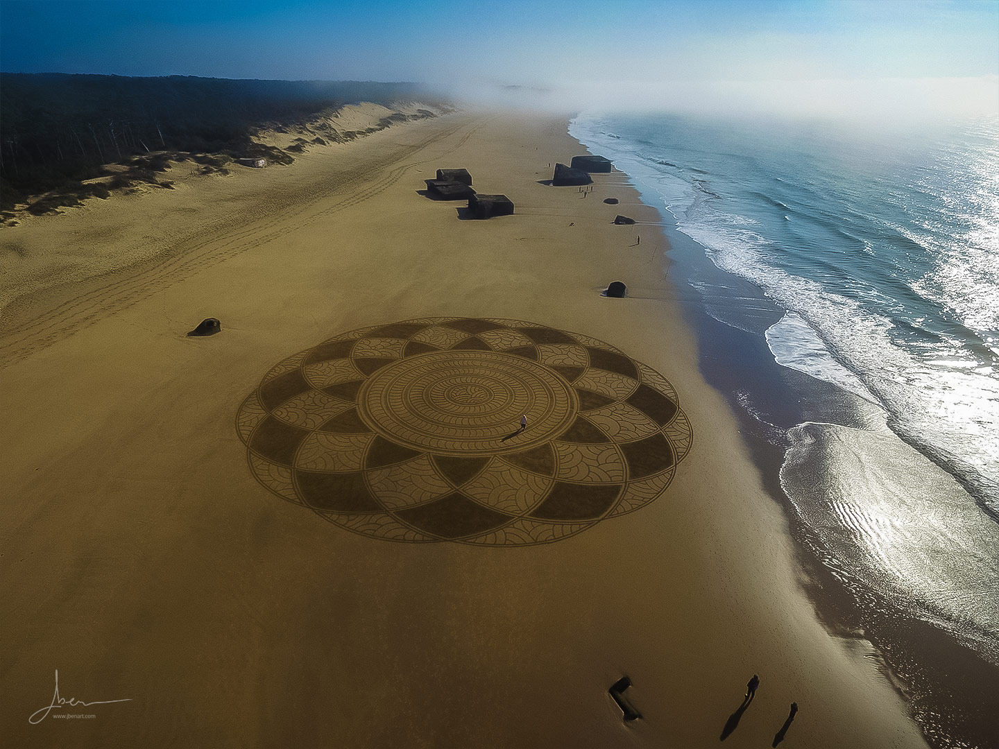 Beach art twelve textures